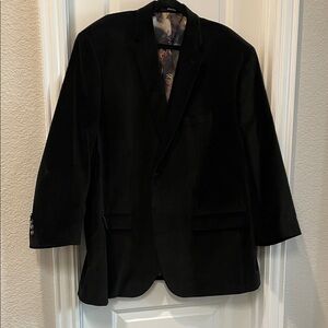 Murano Elegant Black Velvet Men's Blazer